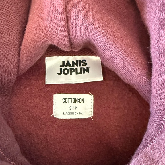 Janis Joplin Burgundy Hoodie -1967 Avalon Ballroom SF - Picture 2 of 4